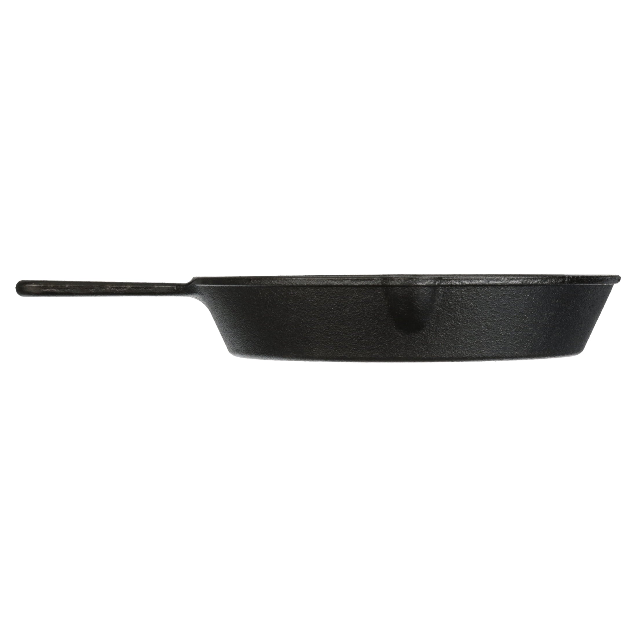 10.5" Cast Iron Skillet with Handle Black