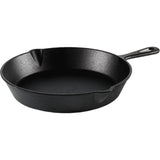 10.5" Cast Iron Skillet with Handle Black